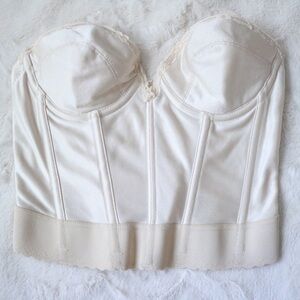 Vintage Cream Sweetheart Bodice Padded Corset